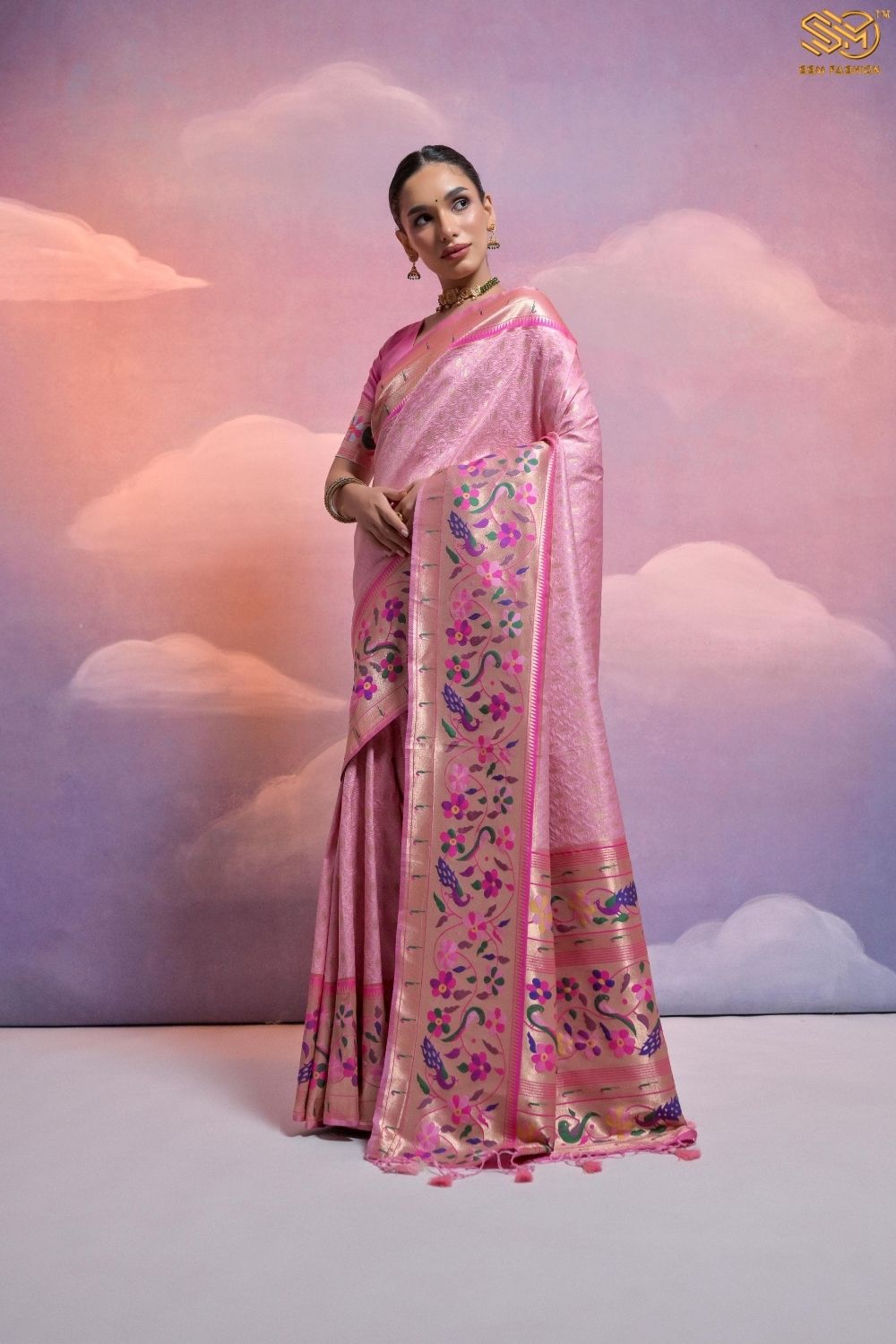 Soft Banarasi Silk Paithani Saree