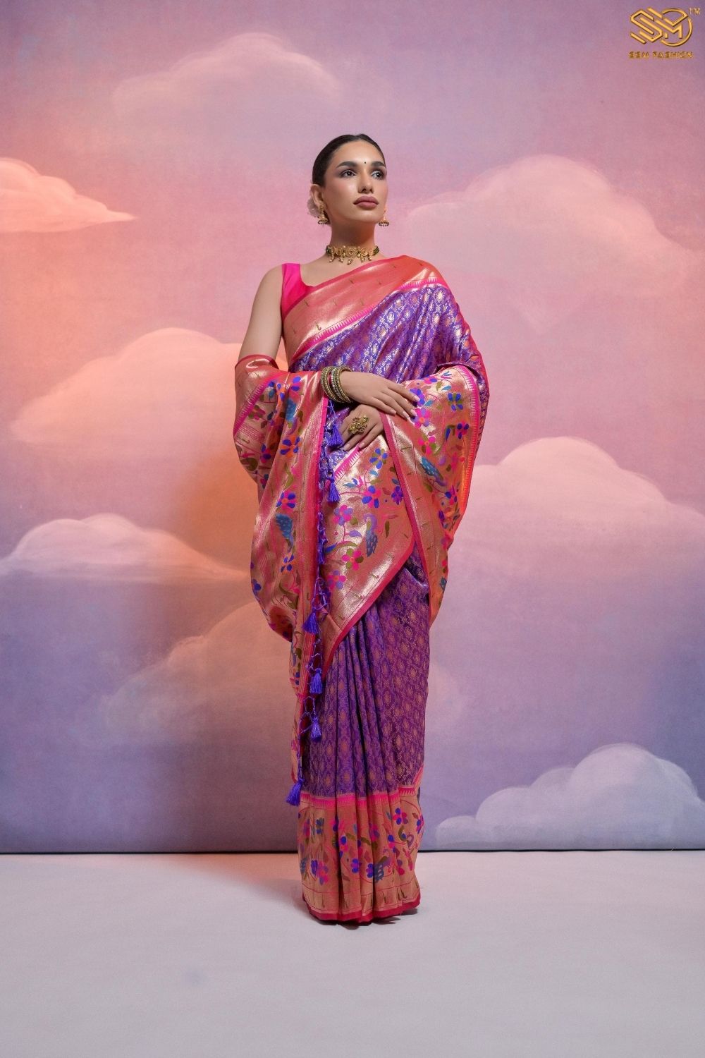 Soft Banarasi Silk Paithani Saree