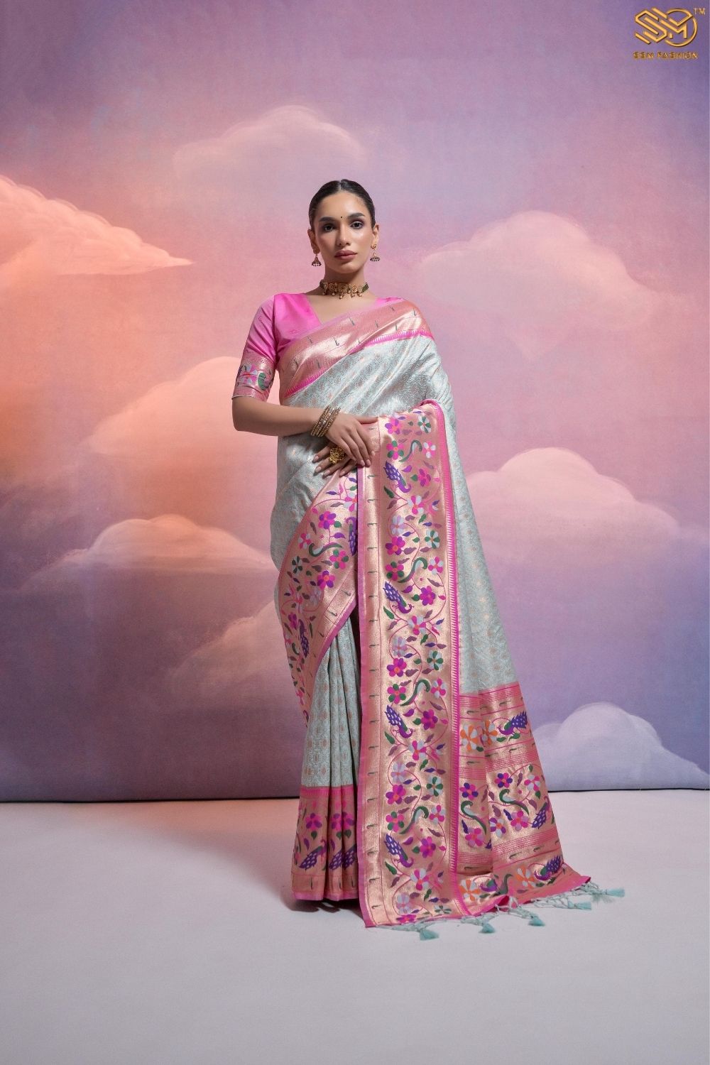 Soft Banarasi Silk Paithani Saree