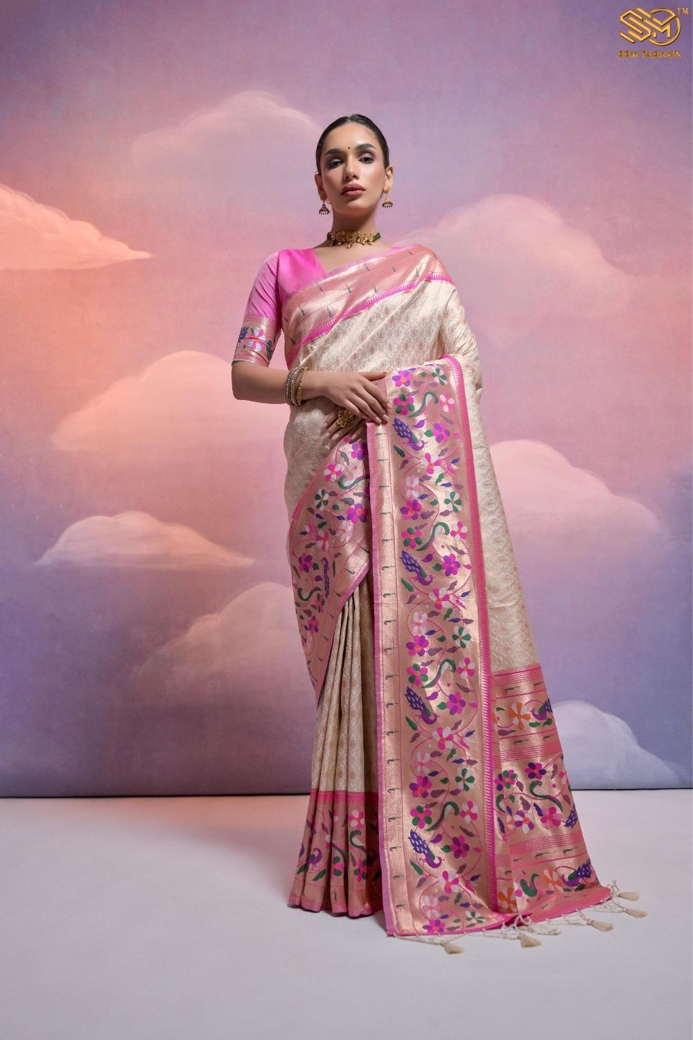 Soft Banarasi Silk Paithani Saree