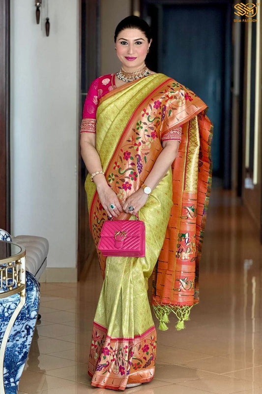 Soft Banarasi Silk Paithani Saree