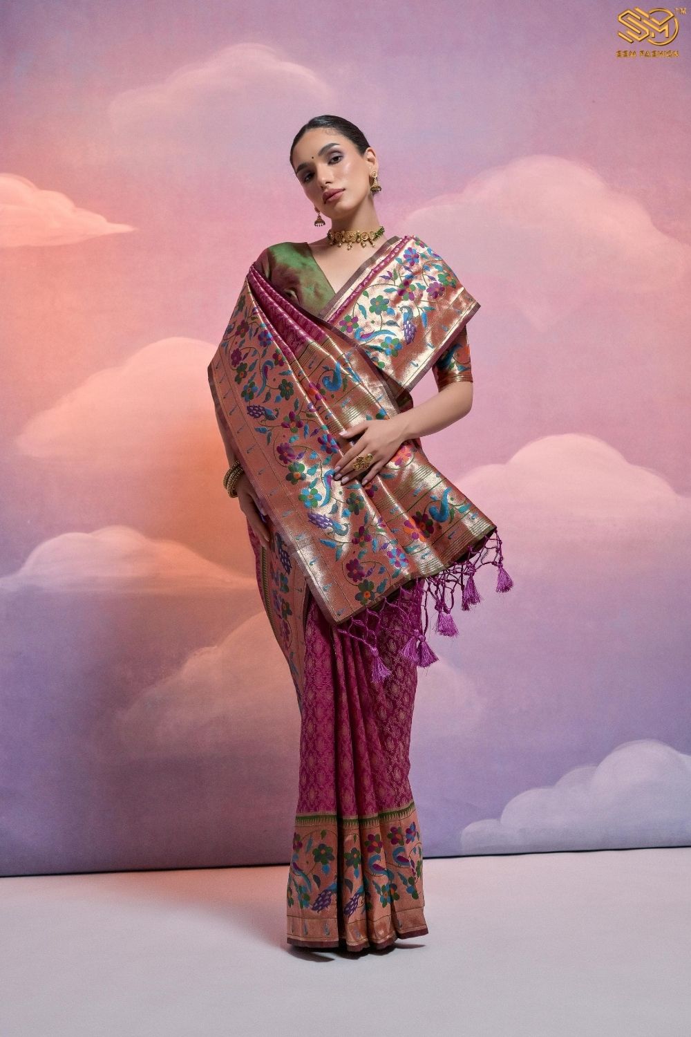 Soft Banarasi Silk Paithani Saree