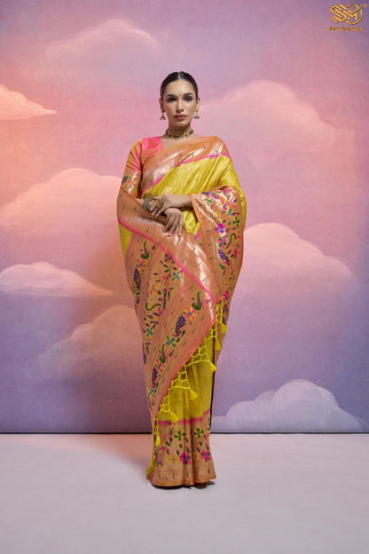 Soft Banarasi Silk Paithani Saree