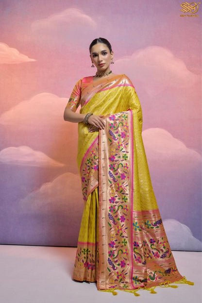 Soft Banarasi Silk Paithani Saree