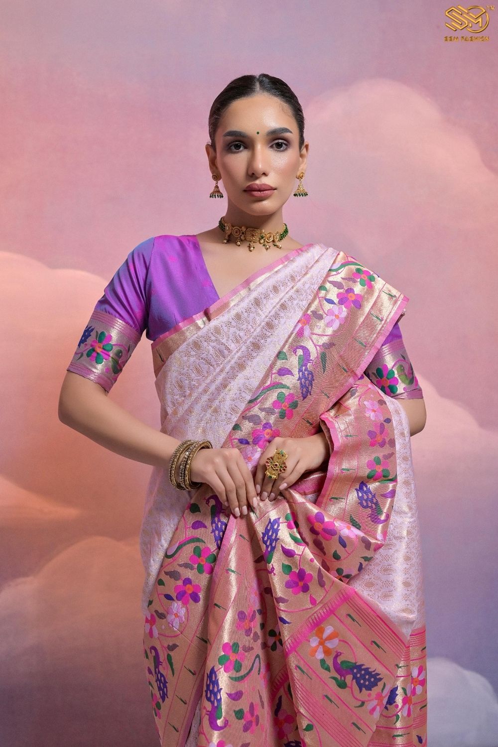 Soft Banarasi Silk Paithani Saree