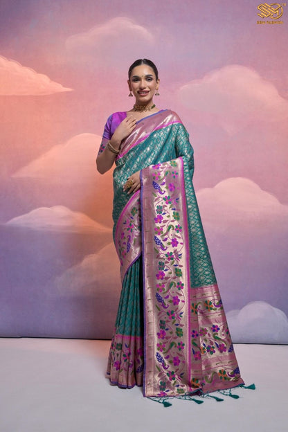 Soft Banarasi Silk Paithani Saree